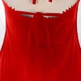thumbnail image 5 of Karymi Wedding Guest Dresses for Women Solid Halter Mini Dress with Long Flowing Fringe, Deep V Neck Suede-Like Bodycon Side Slit Party Date Dress Easter Dress, 5 of 9