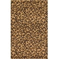 thumbnail image 1 of Unique Loom Wildlife Collection Animal Inspired with Leopard Design Area Rug, 5 ft x 8 ft, Light Brown/Black, 1 of 4