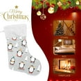 thumbnail image 4 of Christmas Penguins 18\u201dLarge Christmas Stocking for Christmas Decorations Xmas Fireplace Hanging Stockings with Plush Fur Holiday Stocking for Party Xmas Home Decor Family Holiday Stairs Gifts, 4 of 6