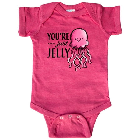 

Inktastic You re Just Jelly with Pink Jellyfish Gift Baby Boy or Baby Girl Bodysuit
