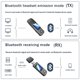thumbnail image 3 of Cateissary Transmisor USB Receptor Dispositivos de sistema de sonido profesional Adaptador de audio compatible con Bluetooth con pantalla LCD para Cables de audio/vídeo, 3 of 6