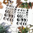 thumbnail image 3 of Moon Phase Clear Stamp Lunar Silicone Stamp Star Rubber Stamp Moonligth Transparent Stamp Leaf Seal Stamp, 3 of 7