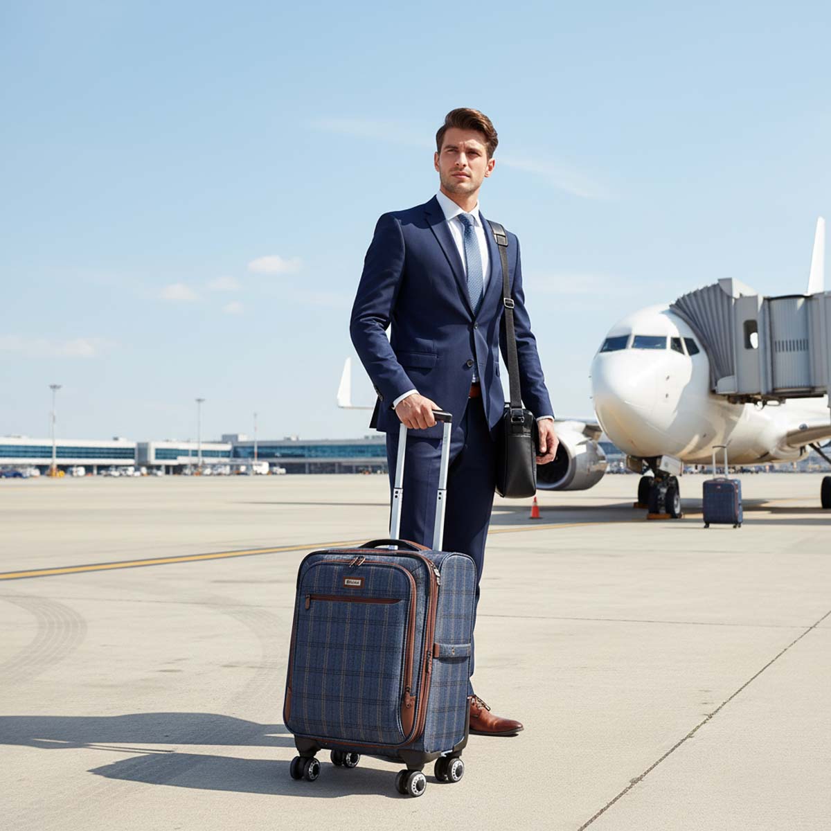 20" Softside Carry On Luggage Airline Approved Lightweight Expandable Soft Shell Suitcase with Spinner Wheels, XJ2511#2