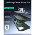 thumbnail image 3 of Funda ESR para iPhone 15 con soporte de 7 m, protección contra caídas, color verde, 3 of 7