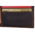 thumbnail image 6 of RFID Men's Slim Hipster Bifold Crazy Horse Leather Euro Wallet by Cazoro, 6 of 10