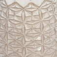 thumbnail image 3 of 18 Inch Ceramic Vase with Embossed Tribal Pattern, Gray- Saltoro Sherpi, 3 of 5