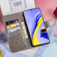 thumbnail image 4 of Flip Case for Samsung Galaxy A51, Butterfly Embossment Pattern Wallet Case with[Magnetic Closure][Card Slots][Kickstand][Wrist Strap], Slim Cover for Samsung Galaxy A51 - Grey, 4 of 7