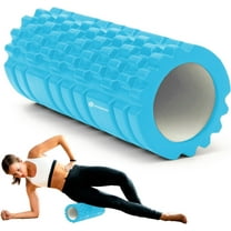 Deep Tissue Foam Roller - High-Density Muscle Massage Roller for Recovery, Pain Relief, Trigger Point, and Myofascial Release - Ideal for Athletes, Gym, and Physical Therapy - 13" x 5" - Blue