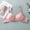 Pink, variant on Jacenvly Bras for Women No Underwire Stretchable Solid Push-Up Bra Women Bralettes Breathable Soft Comfortable Woman'S Printing Gathered Together Daily Underwear No Rims