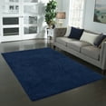 thumbnail image 2 of Mainstays Solid Traditional Navy Youth Shag Indoor Area Rug, 5'x7', 2 of 7
