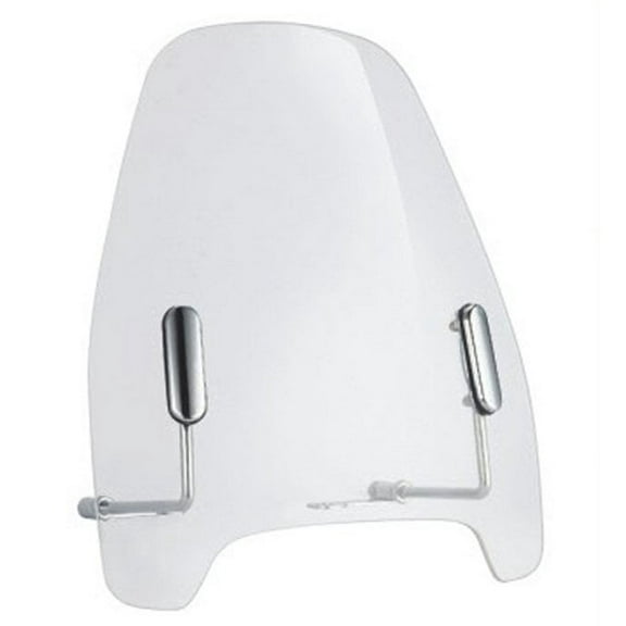 Universal Parts Acrylic Scooter Windshield, 15.5" x 17", Universal Fit