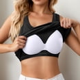 thumbnail image 2 of Public Tank Top with Built in Bra for Women Plus Size Trendy Summer Sleeveless Crew Neck Ribbed Tops Casual Basic Slim Fit Workout T Shirts Black M, 2 of 6