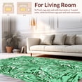 thumbnail image 2 of Flatwoven High Traffic Area Rug, Tropical Botanical Motif Area with Lush Leaf, Non Slip, Stain Resistant, Washable Area Rugs for Living Room, Bedroom(Green, 8), 2 of 8