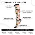 thumbnail image 4 of Picia Peach With Leaves1 Printed Sports Compression Socks - 15-20mmHg Graduated Compression, High-Performance Soft and Breathable Socks for Men and Women, 4 of 5