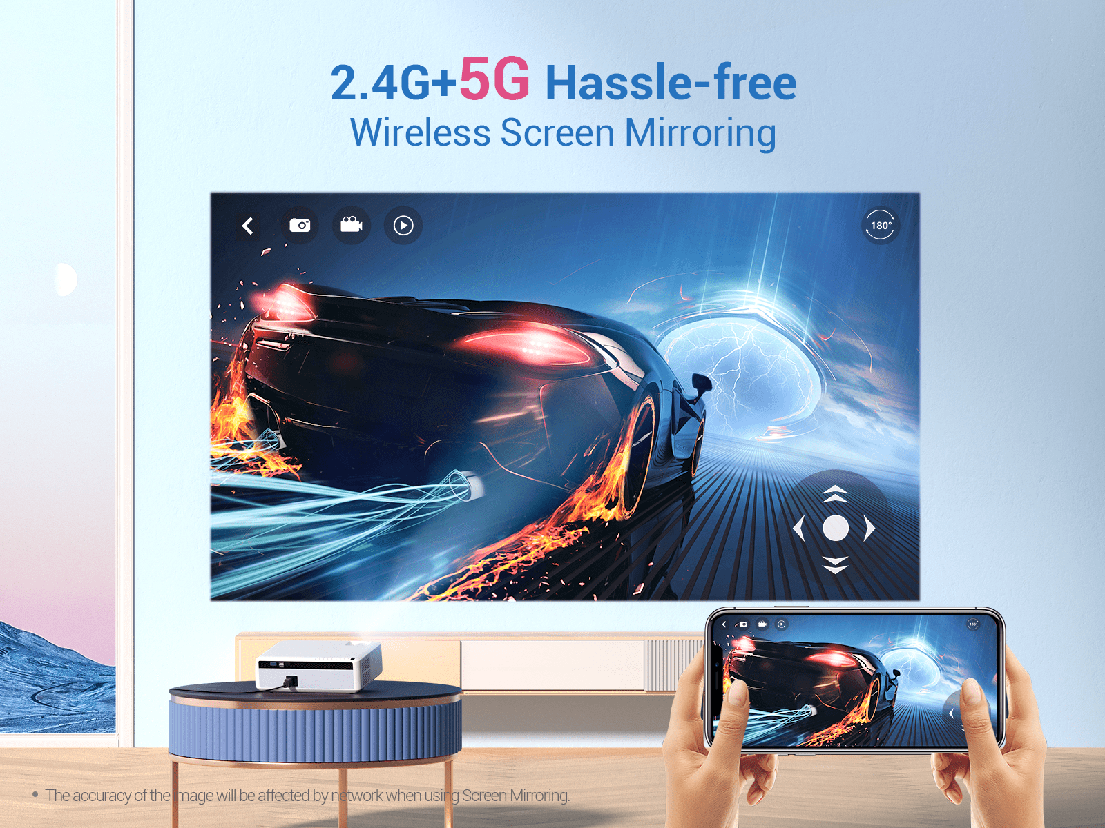 VANKYO Performance V630W 1080P Full HD Smart Projector, 5G VANKYO Performance V630W 1080P Full HD Smart Projector, 5G
