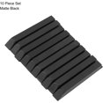 XIOP Piano Replacement Keys, 10pcs ABS Black Piano Key Matte Keys, 10cm