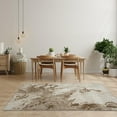 Luxe Weavers 9x12 Abstract Area Rug, Marble Swirl Collection, Beige