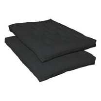 7" Deluxe Futon Pad Black
