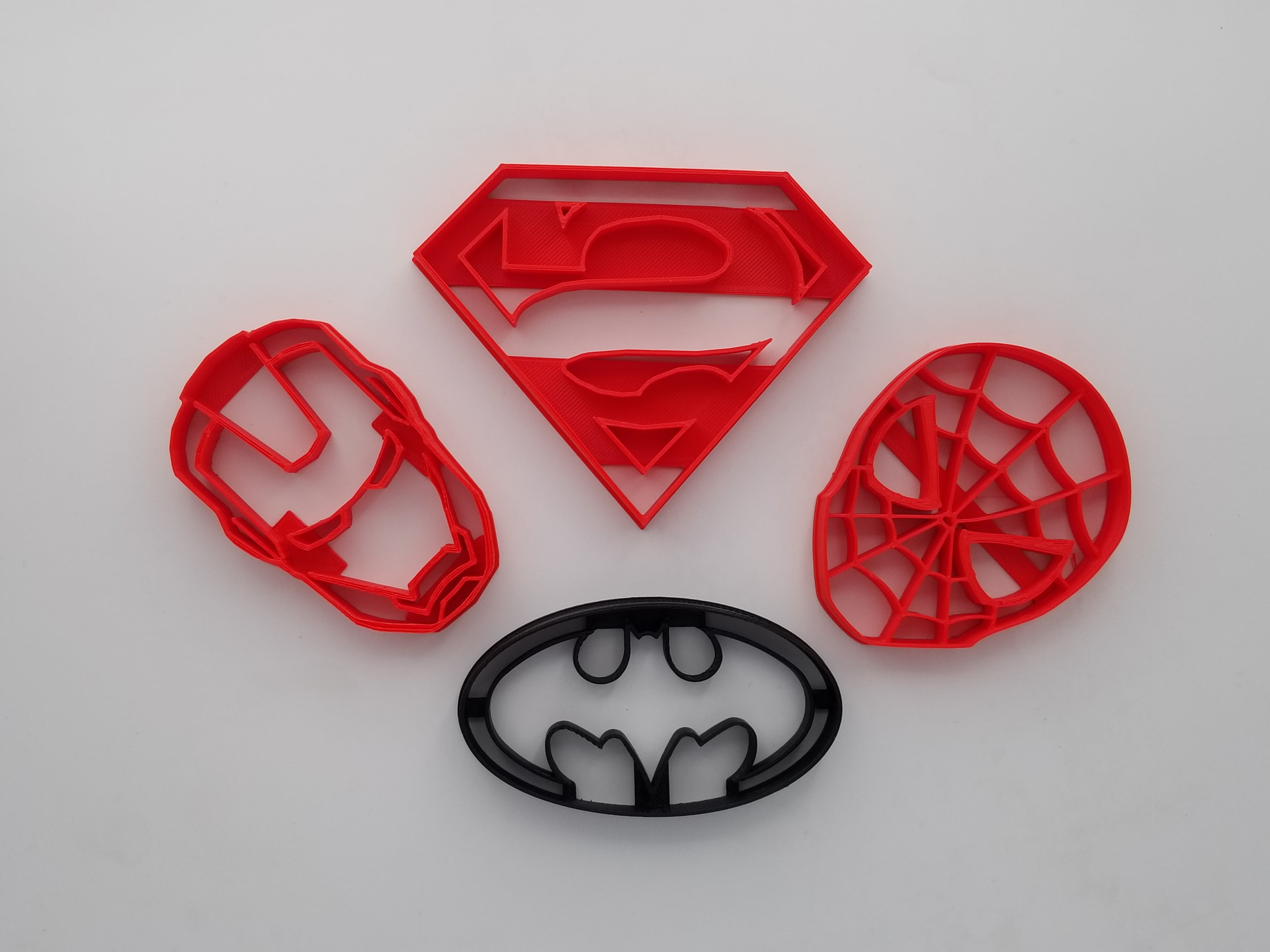 Superhero biscuit shop cutters