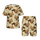 thumbnail image 1 of Balery Retro Squirrel Conjunto de Pijama Infantil de Manga Corta con Estampado – Ropa de Dormir de Algodón Suave-Medium, 1 of 6