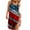Red, variant on OAVQHLG3B Summer Dress for Women 4th of July Outfits for Women Casual Round Neck Leisure And Entertainment Sling Digital Print Mini Dress
