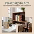 thumbnail image 4 of Unique Bargains Geometric Metal Bookends Decorative Book Ends for Shelves White  Style A 4.7"x3.7"x6.7", 4 of 5