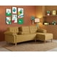 thumbnail image 1 of Sala Modular Reversible Makora Brunello Con Memory Foam, Color Mostaza, Lino Respaldo Reclinable De 3 posiciones., 1 of 10