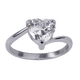 thumbnail image 1 of LuckyLy Anillos de Mujer de Compromiso y Promesa, Acero Inoxidable y Zirconia Cúbica de Corazón – Joyería ideal como Regalos para Mujer Navidad, San Valentín y Regalos para Mamá, Modelo plateado 9, 1 of 8