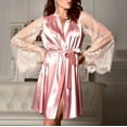 thumbnail image 2 of Ersazi Women Fashion Sleepwear Lingerie Lace Temptation Belt Underwear Nightdress In Clearance Adult Christmas Pajamas Pink Xl, 2 of 4