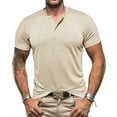 thumbnail image 2 of Razzly Big Mens Shirts Tall Man T Shirts for Men Mens Tee Shirts Big T Shirt Big T Shirts for Men Custom T Shirts for Men Big Mens T Shirts Mens Set Designer T Shirts for Men Shirts Mens V(Beige,3XL), 2 of 6