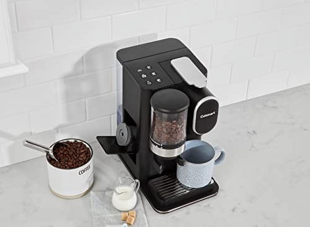 Cuisinart DGB-2 Conical Burr Grind & Brew Single-Serve  Coffeemaker, Black & Cuisinart HomeBarista Reusable Filter Cup, Gray: Home  & Kitchen
