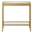 thumbnail image 3 of Evelyn&Zoe Alexis 24" Wide Rectangular Side Table, Brass, 3 of 8