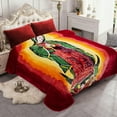 thumbnail image 2 of NC Plush Fleece Blanket For Bed,Lightweight Soft Burgundy Yellow Virgin mary Blanket,Queen 75"x91", 2 of 6