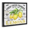 thumbnail image 3 of Stupell Industries Traditional Farm Fresh Produce Lemons Black Floating Frame Canvas Art, 21 x 17, by Creatif Belle, 3 of 8