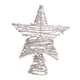thumbnail image 2 of Estrella para la parte superior del árbol de Navidad, decoración de hierro y ratán de cinco puntas, estrella para la parte superior del árbol de Navidad. plata, 2 of 9