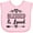 AD-Pink, variant on Inktastic Blessed and Loved Baby Girl Girls Baby Bib