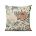 thumbnail image 2 of Pack of 2, Vintage Flower Pillow Covers - 18x18 Inch Chinoiserie Spring Summer Floral Throw Cushions for Outdoor Decor, Sofa, and Bedroom - Breathe New Life into Your Decor, 2 of 7