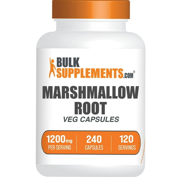 BulkSupplements Marshmallow Root Extract Capsules (240 Capsules - 120 Servings)