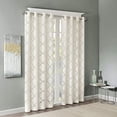 thumbnail image 4 of Madison Park Eden Fretwork Burnout Sheer Panel Ivory 95" Panel, 4 of 4