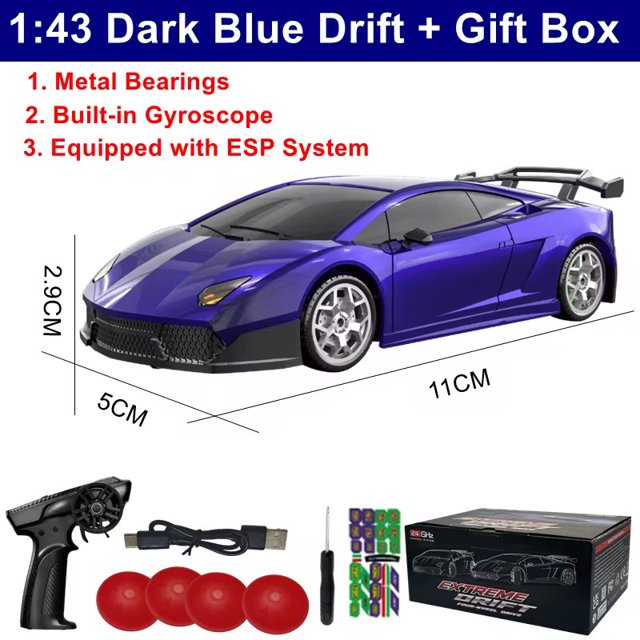 1/64 2.4G High speed Drift Rc Car 4WD Remote Control Car Four Wheel Drive Radio Controlled Mini RTR Racing Model Boy Toy Gift