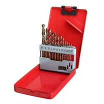 13 Pieces Cobalt Drill Bit Set M35 High Speed Steel 1.5mm-6.5mm Twist Drill Bits With Storage Case For Cast Iron Hardened Metal Stainless Steel Plastic Wood