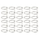 thumbnail image 1 of Encuadernación de metal de 3 anillos Uxcell con ID de 25 mm para diario, álbum de fotos, cuaderno, blanco, 10 piezas, 1 of 7