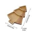 thumbnail image 2 of Tahtuvzn School Christmas Decorations Indoor Comment on The Image Download Wood Serving Tray Snowman Shaped Wooden Platter Food Charcuterie Board, 2 of 5