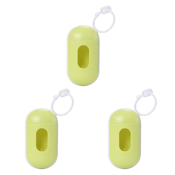 Billuyoard Pets Bolsa de basura Dispensador Organizador Bolsas de basura recargables Carrier Green Type1 NO1
