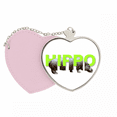 thumbnail image 1 of Composición del hipopótamo Bolsa de viaje Mirror maquillaje corazón rosa, 1 of 4