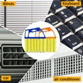 thumbnail image 4 of Dihmpor 4Pcs Window Venetian Blind Cleaner Kit, 7-Finger Microfiber Duster & Mini Vent Brush Set, Washable Handheld Tool for Wood Blinds, AC Vents, Fans, and Shutters, 4 of 7