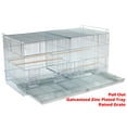 thumbnail image 5 of EXTRA LARGE Combo-2 of Galvanized Steel Plated Stack & Lock Double Breeding Breeder Flight Bird Cage Center Dividers Side Breeding Nest Doors With Rolling Stand, 5 of 6