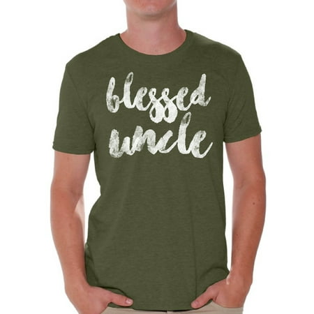 Awkward Styles Blessed Uncle T Shirt Best Uncle Shirt Father`s Day Men Shirt Father`s Made in USA Shirt God Blessed Uncle Shirt Best Uncle Gift Tshirt for Dad Gifts for Uncle Father`s (Best Trains In Usa)