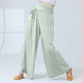 thumbnail image 2 of Inleife Womens Pants Fashion Casual Solid Color Elastic Loose Pants Women's Summer Straight Wide Leg Trousers Pants, 2 of 8