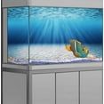 thumbnail image 2 of Undersea Aquarium Background, Blue Ocean Sea Sunshine Underwater Fish Tank, Sunlight Fish Tank Background Aquarium Decorations Poster with 8 EVA Double-Sided Tape, 2 of 5